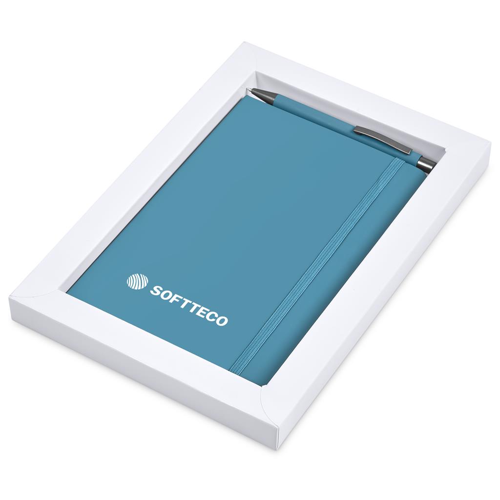 Hibiscus Notebook & Pen Set - Turquoise