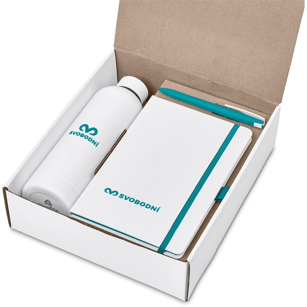 Clark White Gift Set - Turquoise