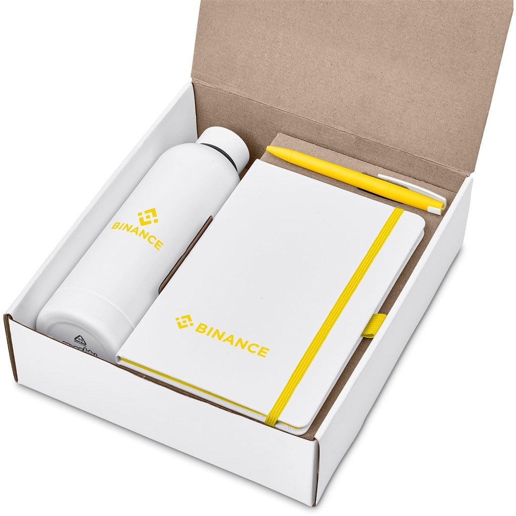 Clark White Gift Set - Yellow