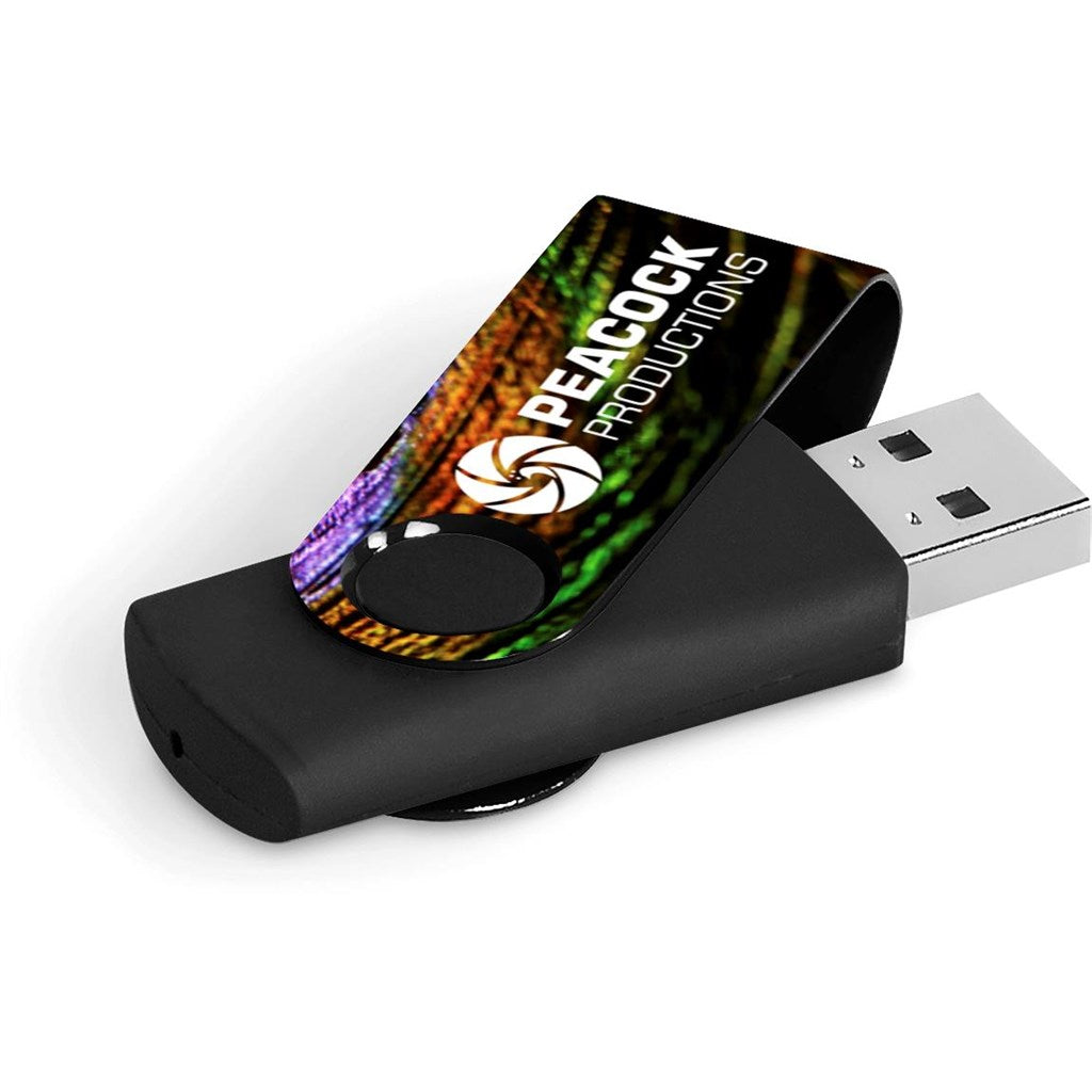 Axis Gyro Black Flash Drive - 32GB - Black