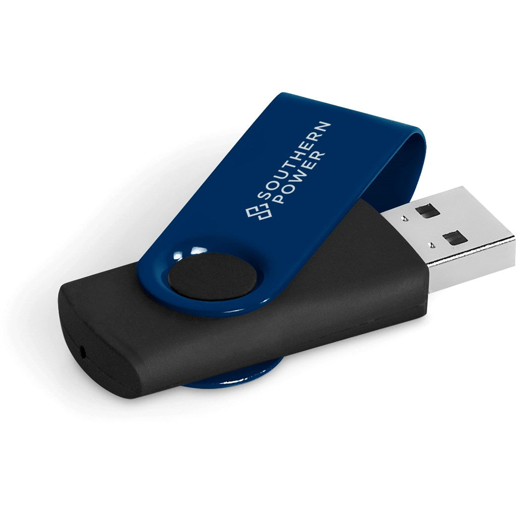 Axis Gyro Black Flash Drive - 32GB - Navy