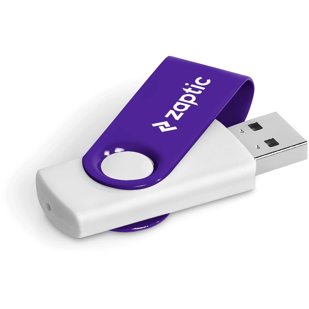 Axis Gyro White Flash Drive - 32GB - Purple