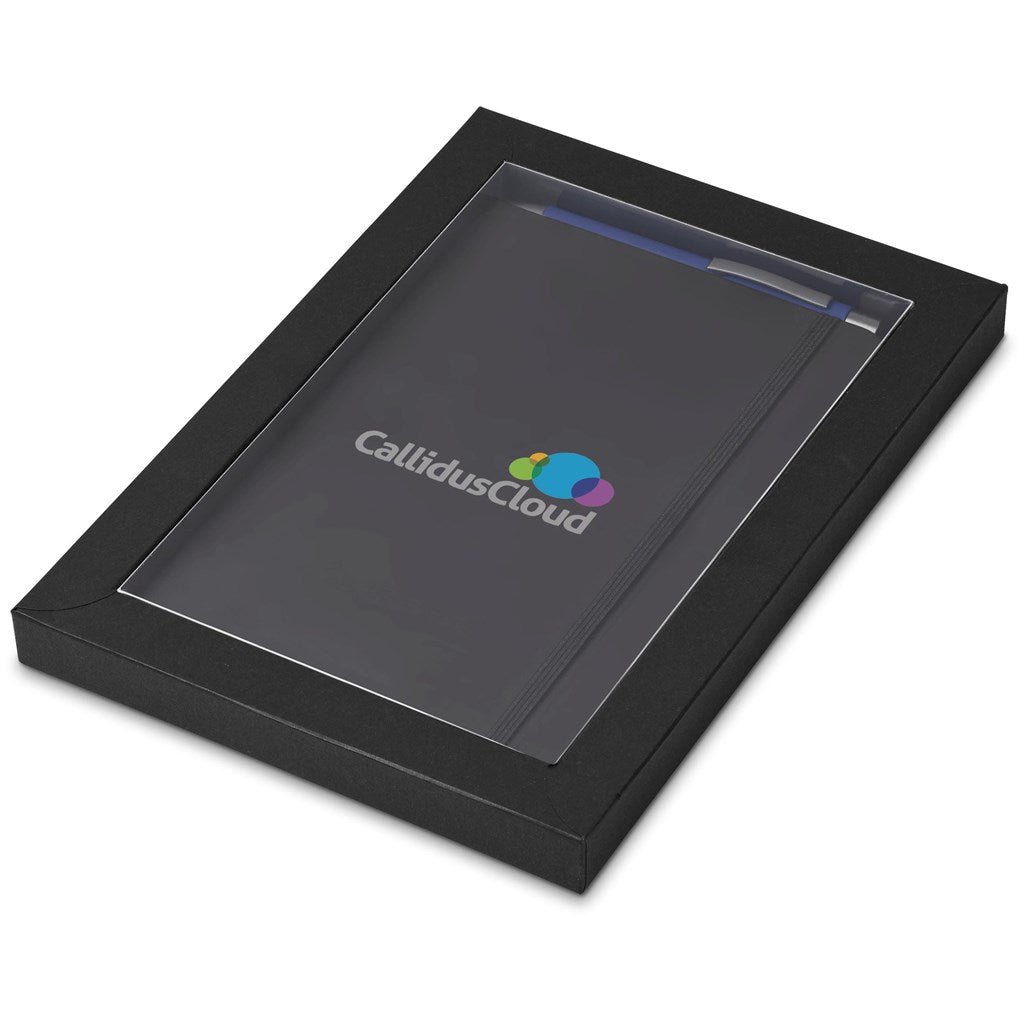 Dahlia Notebook & Pen Set - Blue