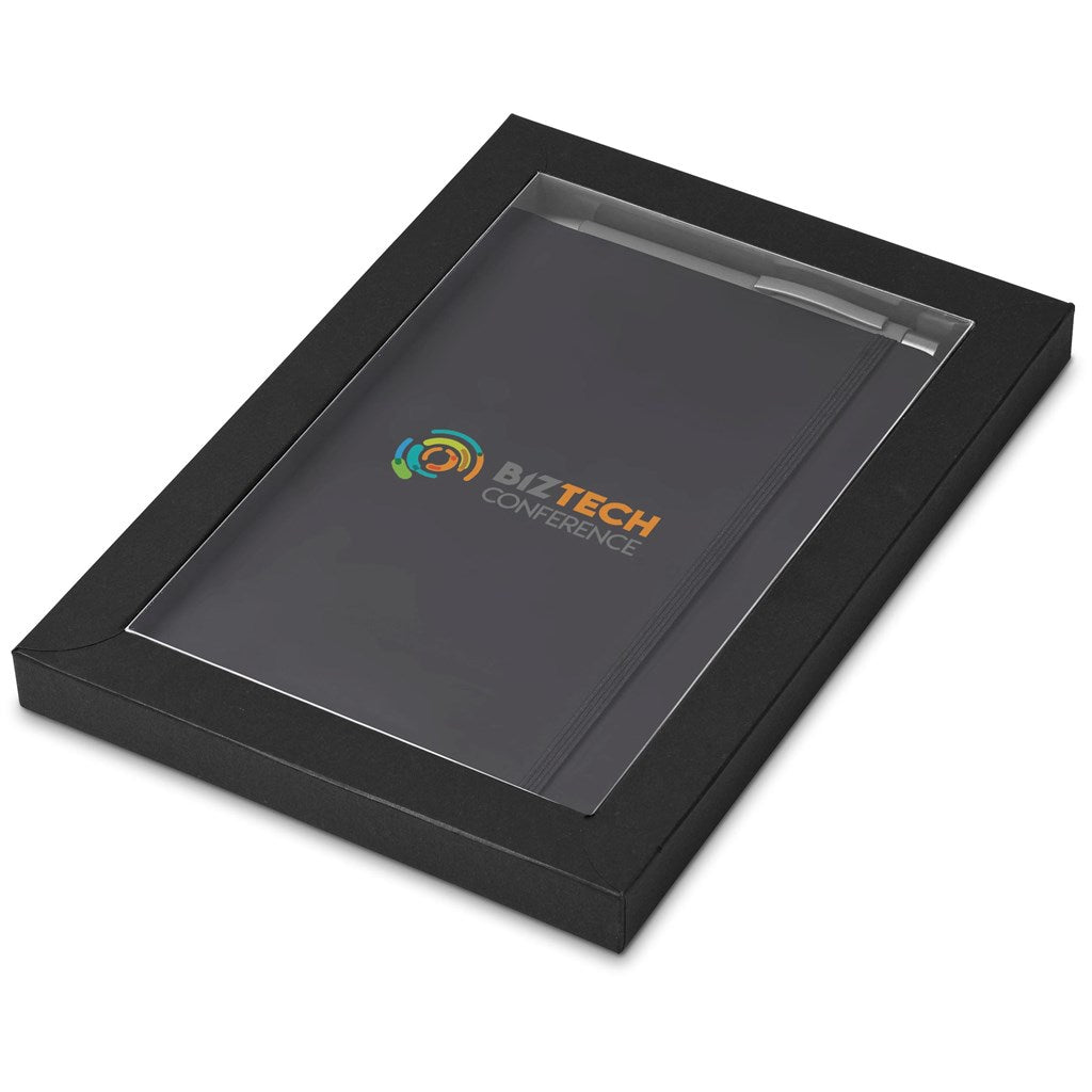 Dahlia Notebook & Pen Set - Grey