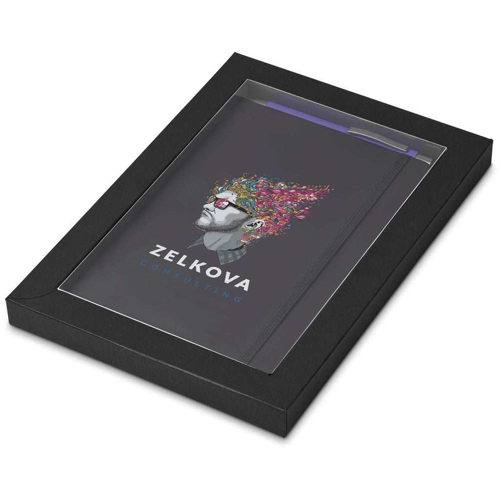 Dahlia Notebook & Pen Set - Purple