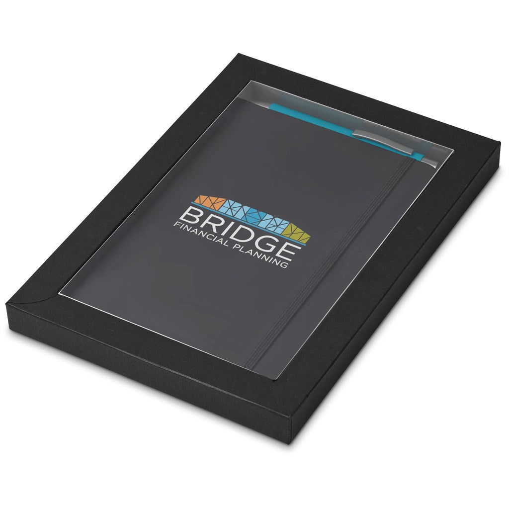 Dahlia Notebook & Pen Set - Turquoise