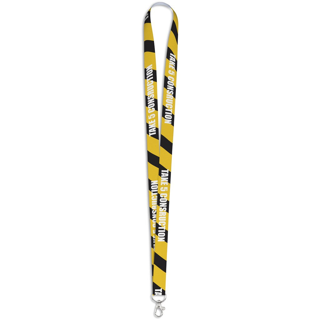 Altitude Snap Hook Clip Double-Sided Sublimation Petersham Lanyard