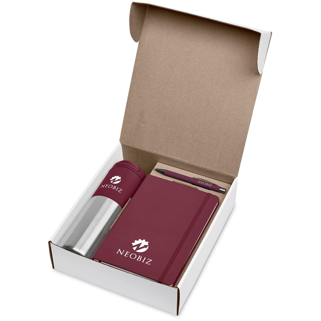 Watson White Gift Set - Maroon