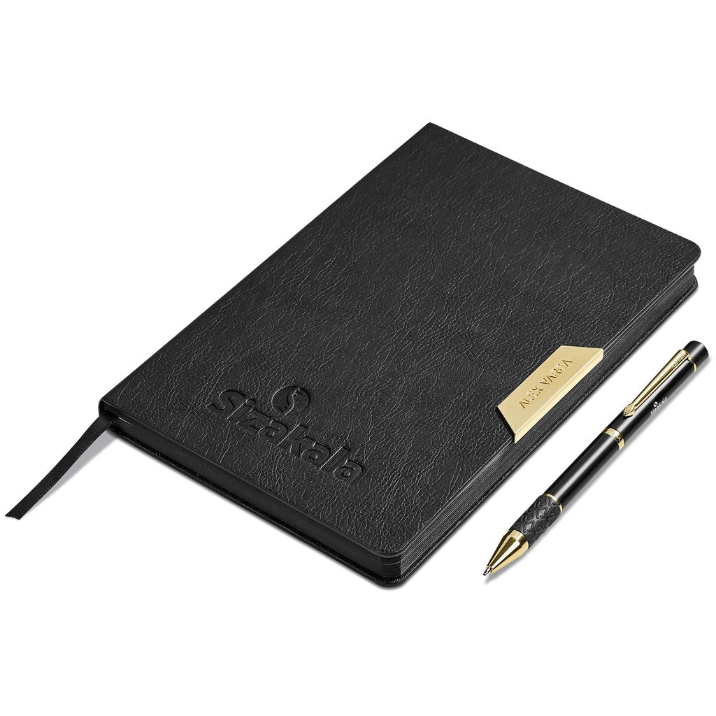 Alex Varga Onassis Notebook & Pen Set - Gold