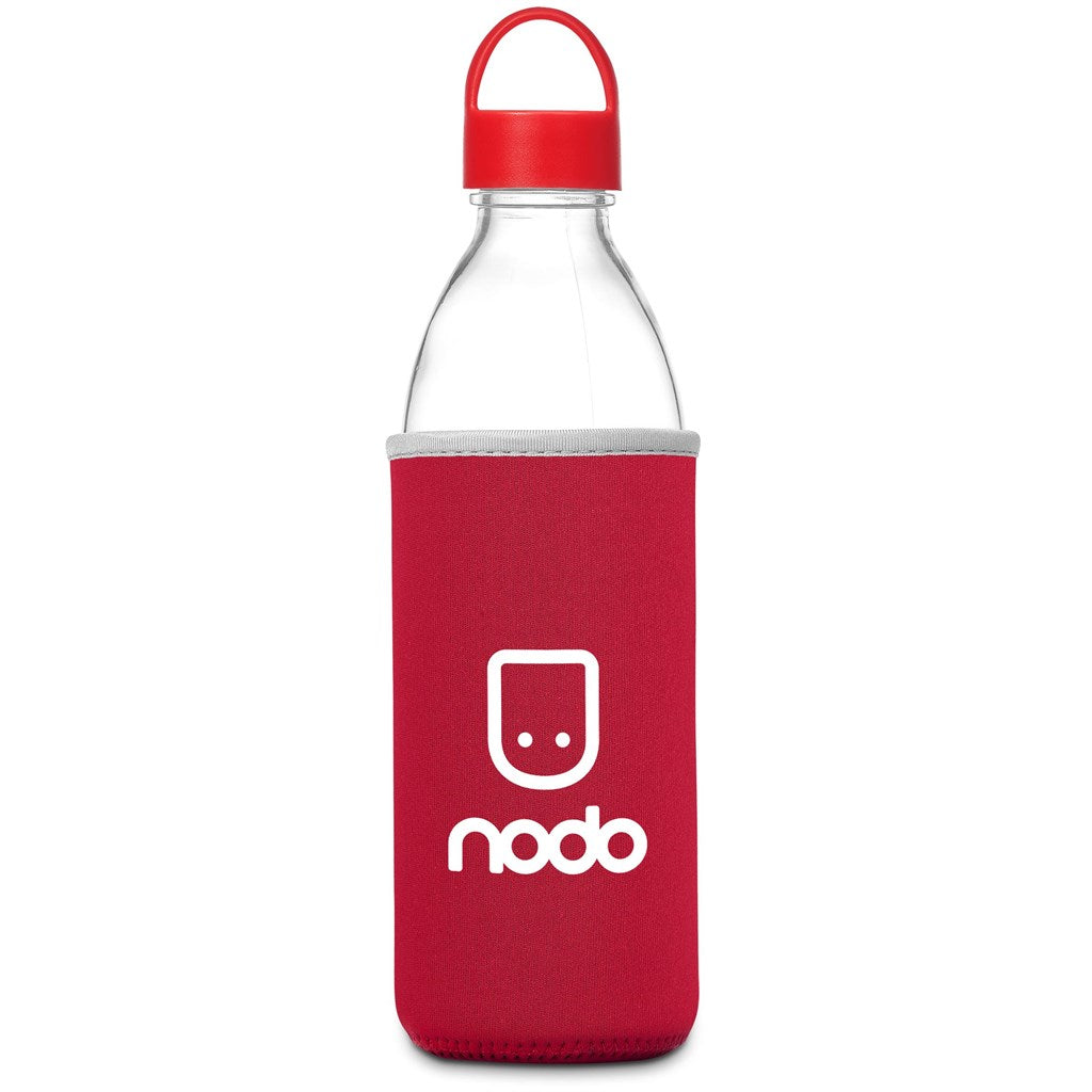 Kooshty Big Swing Neo Glass Water Bottle – 850ml - Red