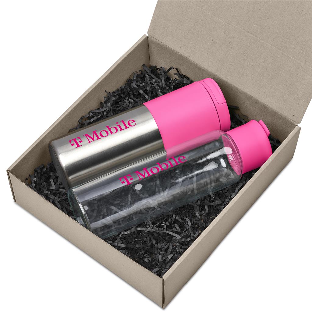 Kooshty Tyboost Drinkware Set - Pink