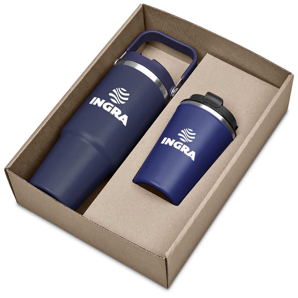 Kooshty Waikos Drinkware Gift Set - Navy