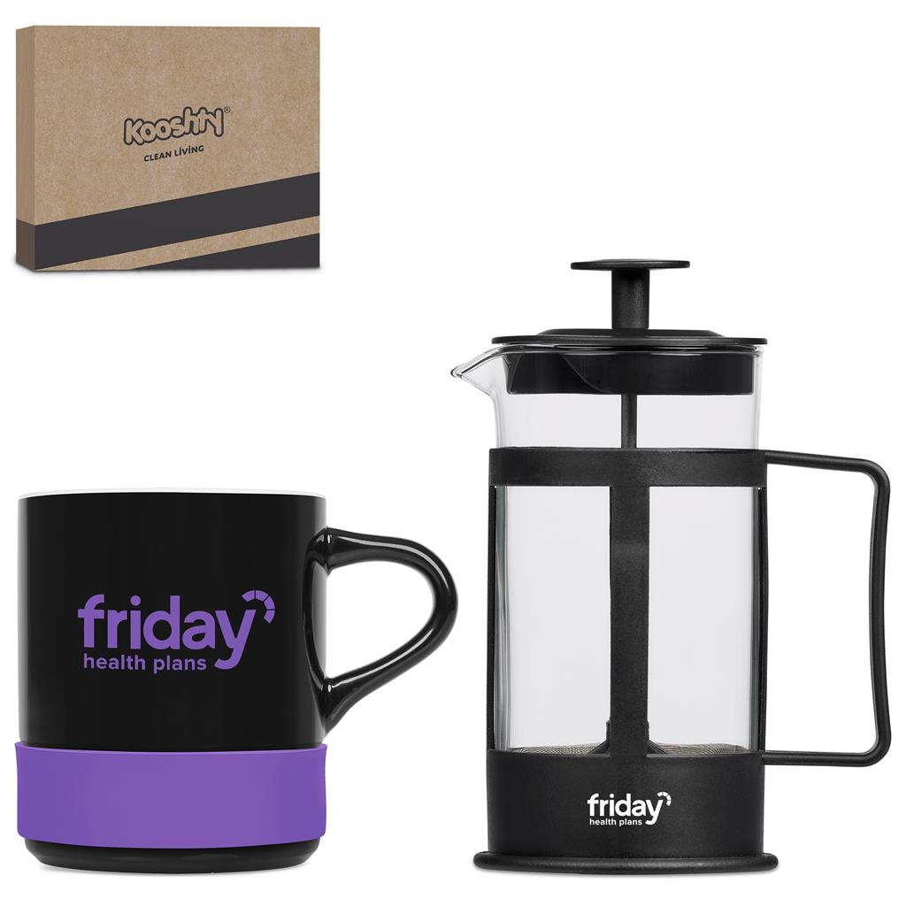 Kooshty Mixalot Black Koffee Set - Purple
