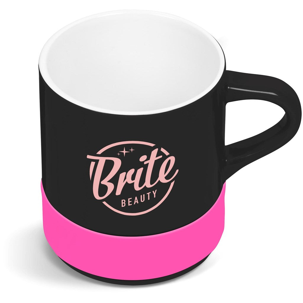 Kooshty Mixalot Black Mug - 320ml - Pink