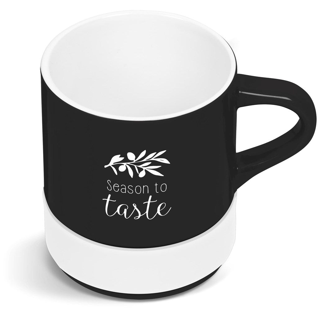 Kooshty Mixalot Black Mug - 320ml - Solid White