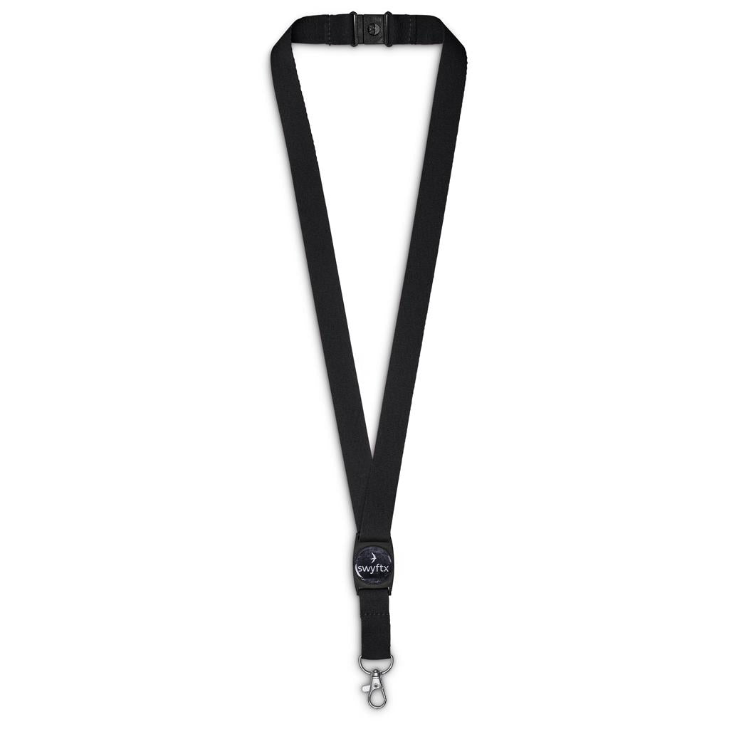 Altitude Bold Statement Dome Lanyard - Black
