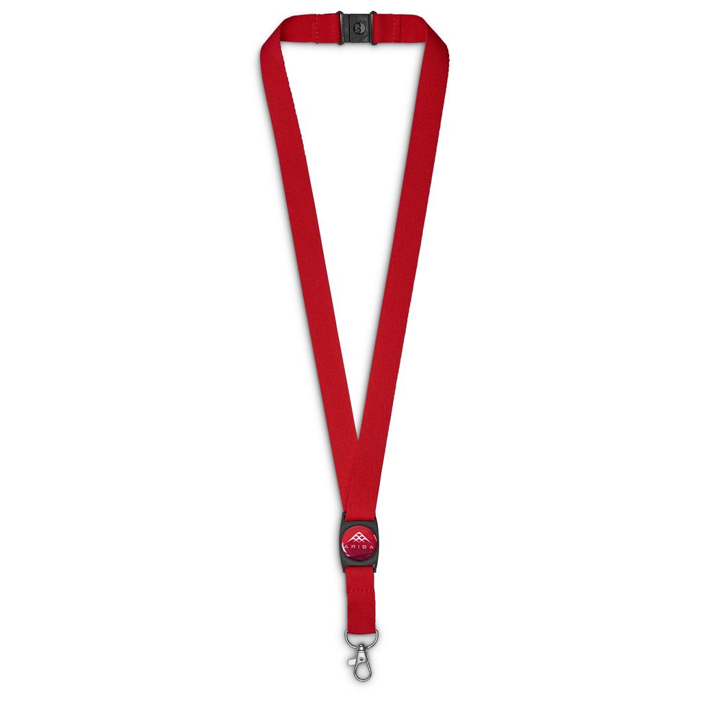 Altitude Bold Statement Dome Lanyard - Red