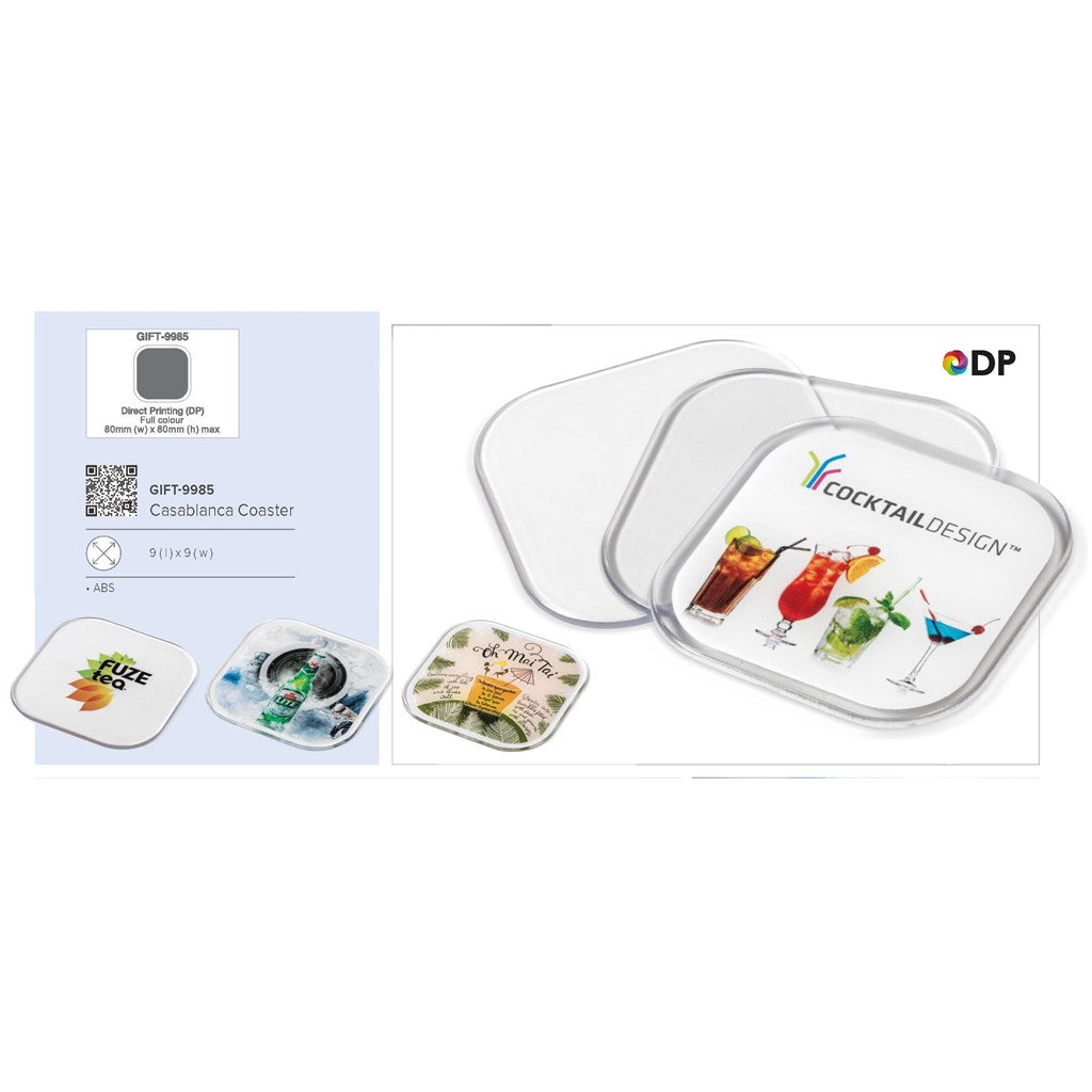 Casablanca Plastic Coaster - Transparent
