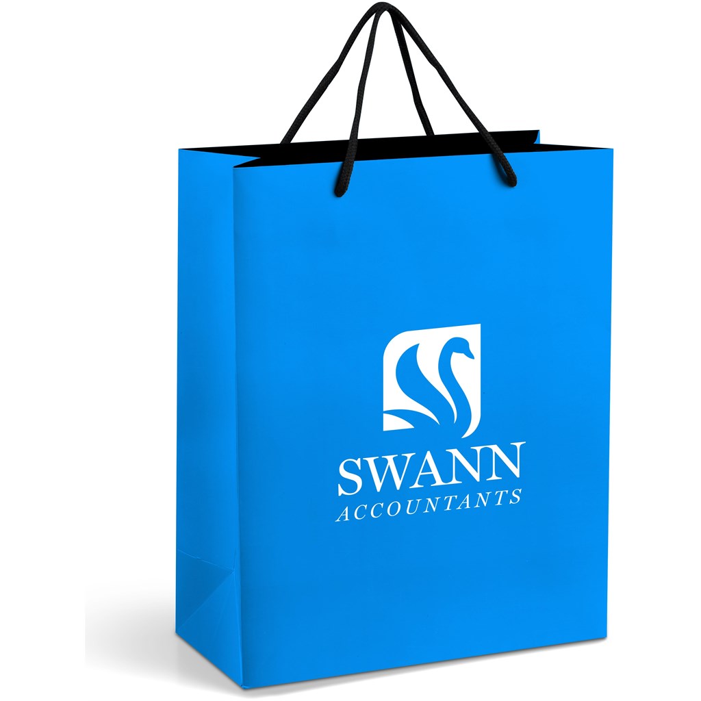 Altitude Omega Midi Paper Gift Bag - Light Blue