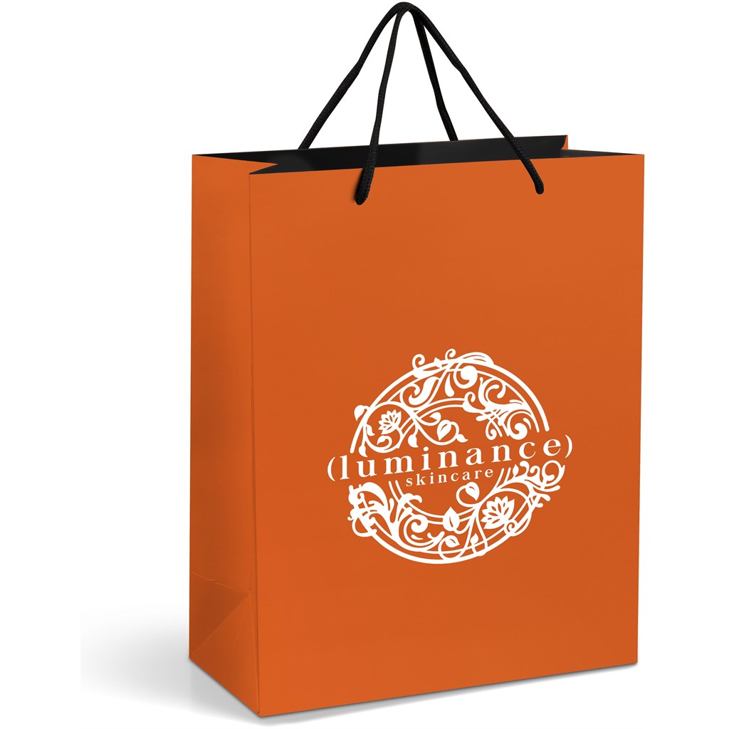 Altitude Omega Midi Paper Gift Bag - Orange