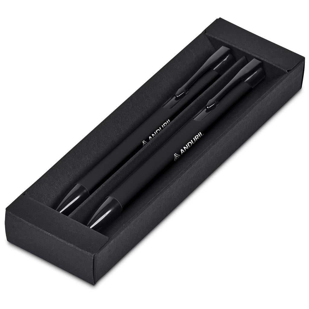 Altitude Zeta Ball Pen & Pencil Set - Black