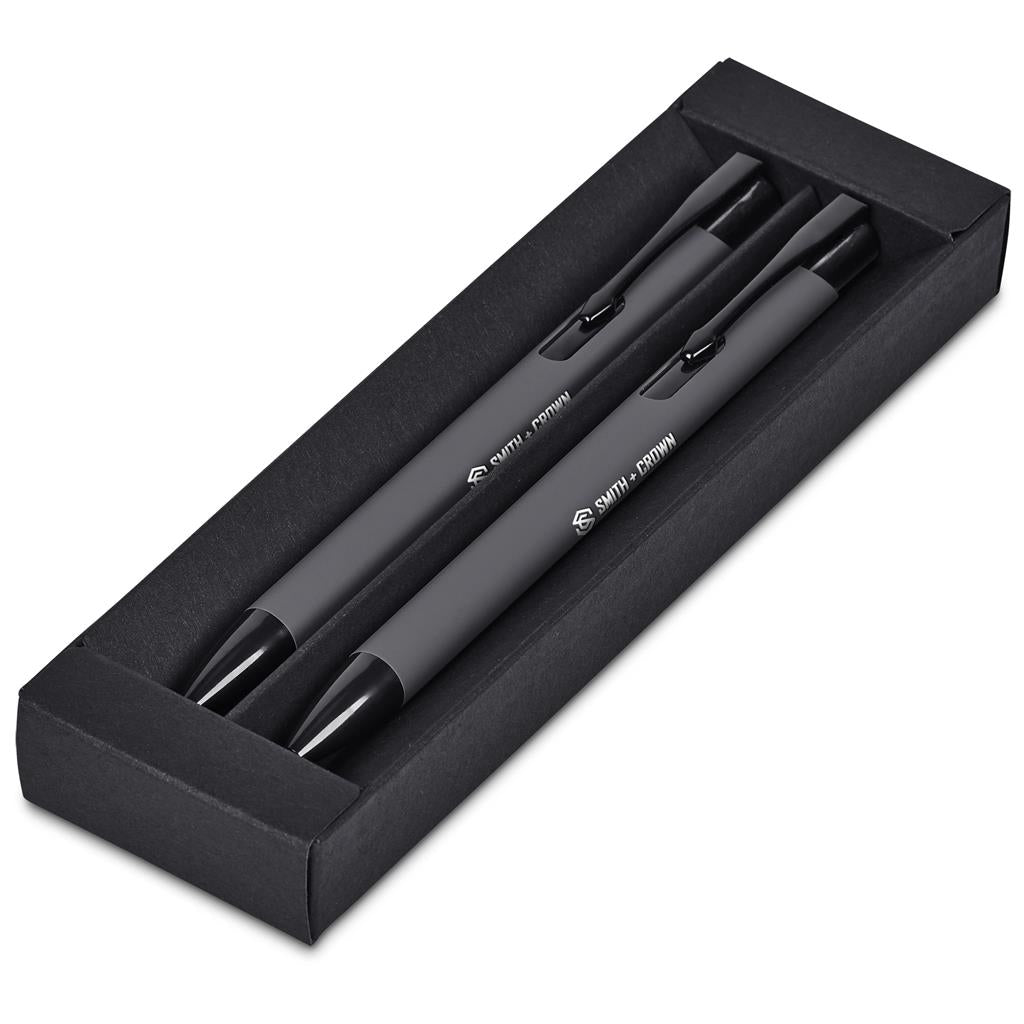 Altitude Zeta Ball Pen & Pencil Set - Grey