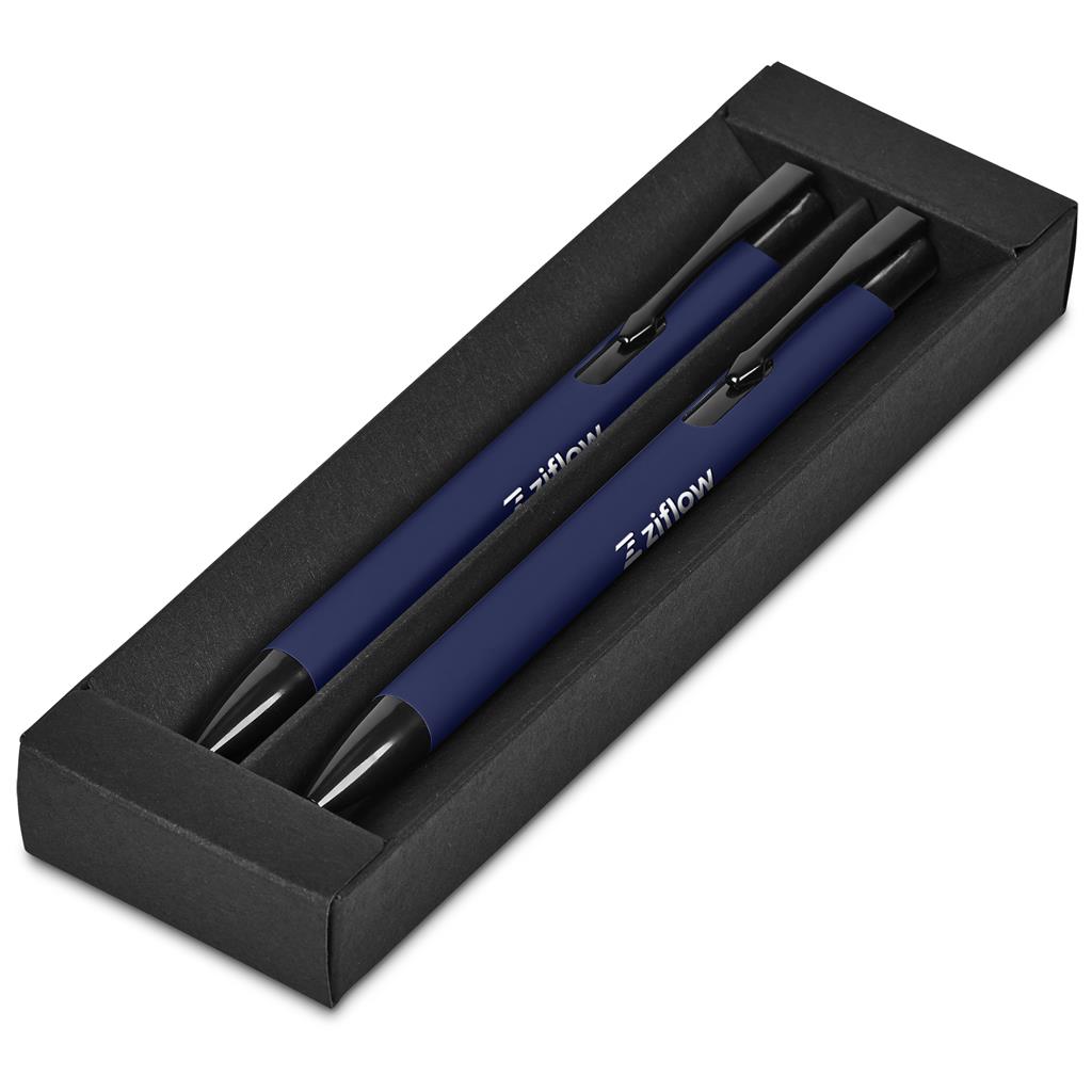 Altitude Zeta Ball Pen & Pencil Set - Navy
