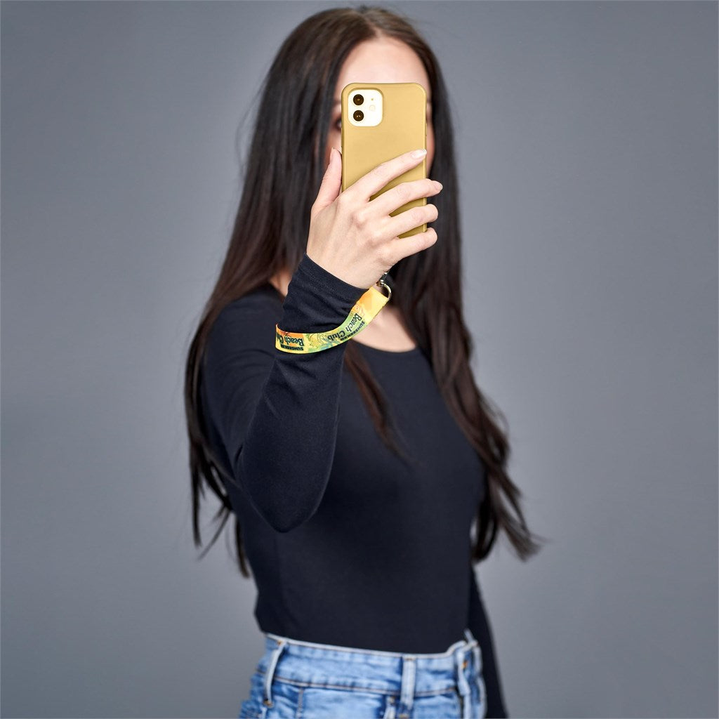 Altitude Rambler Single-Sided Sublimated Satin Wrist Phone Strap