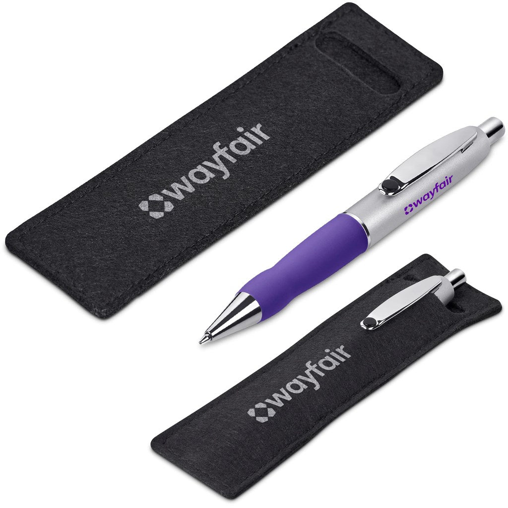 Altitude Turbo Tide Ball Pen in Felt Pouch - Purple