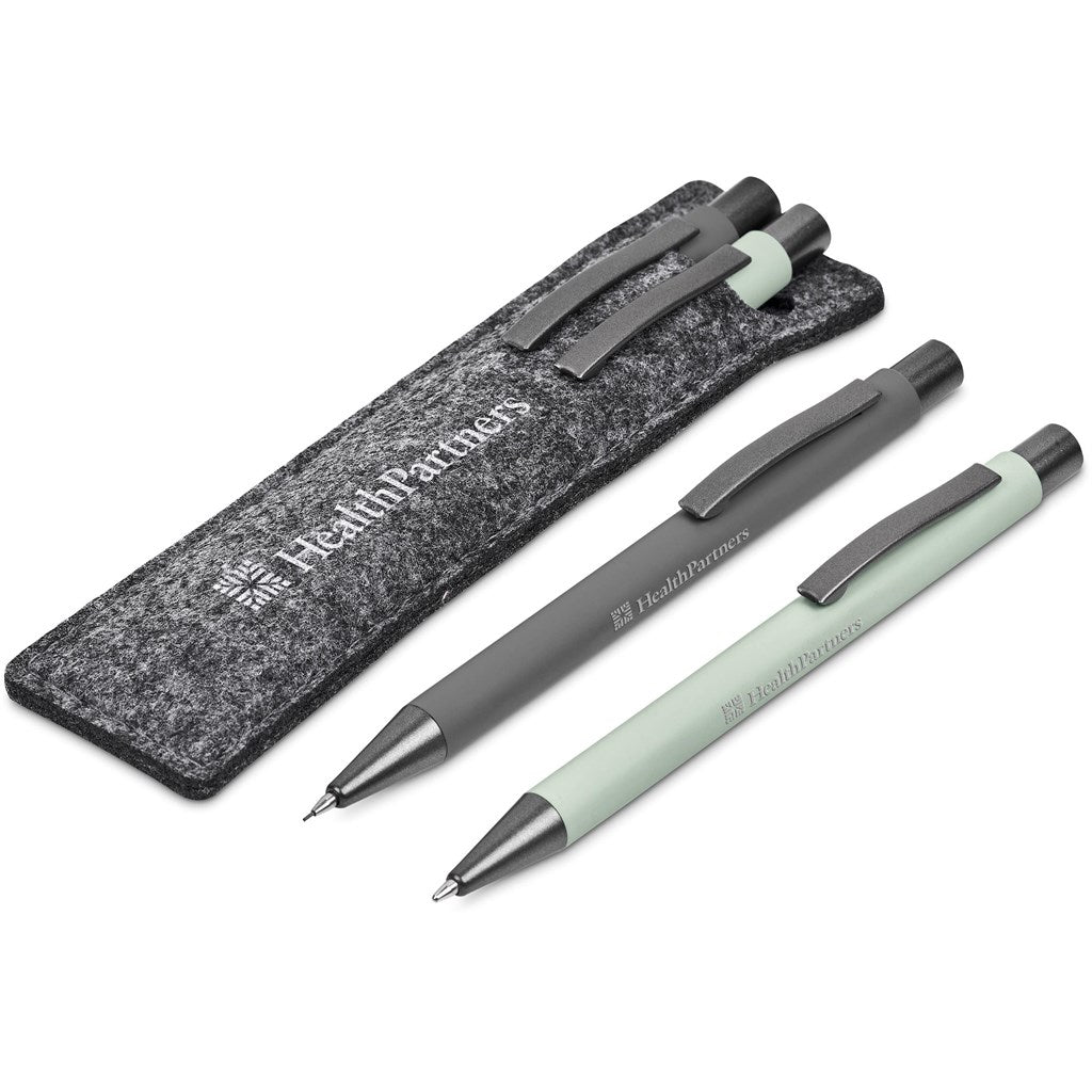 Altitude Lindsey Ball Pen & Pencil Set - Light Green