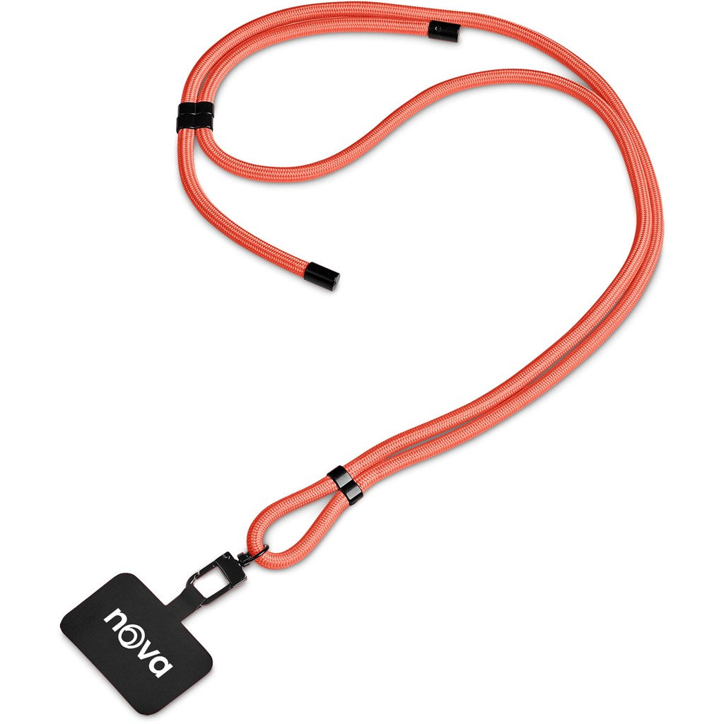 Altitude Silhouette Crossbody Phone Strap - Coral