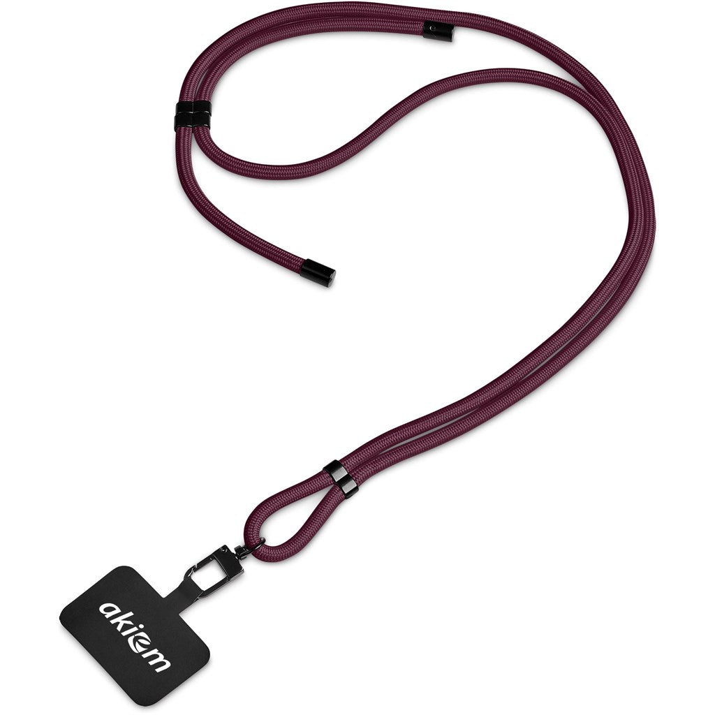 Altitude Silhouette Crossbody Phone Strap - Maroon