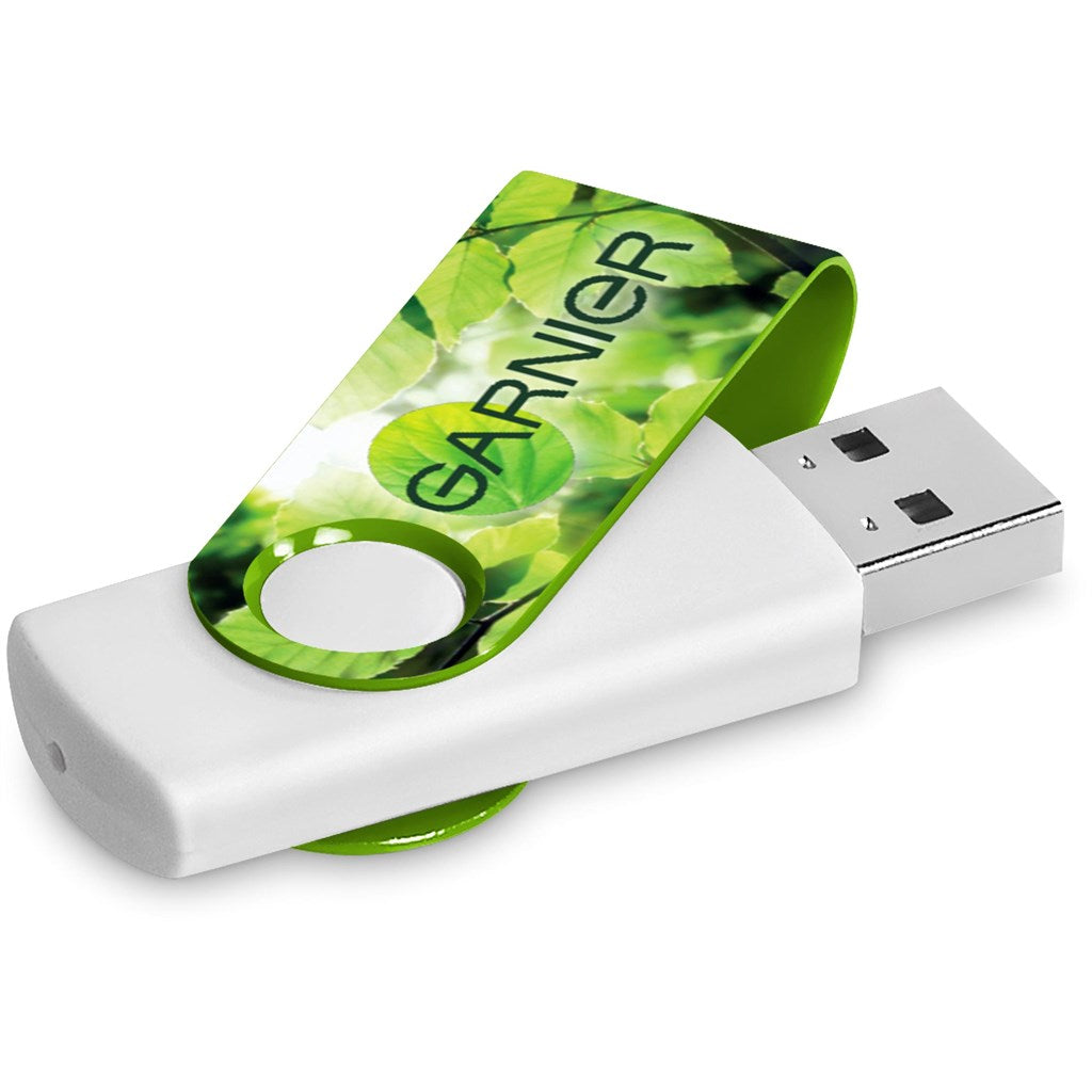Altitude Axis Gyro White Flash Drive - 8GB - Lime