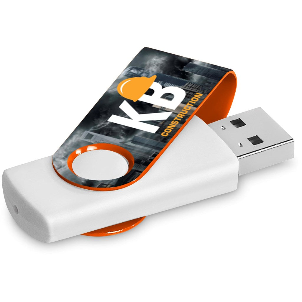 Altitude Axis Gyro White Flash Drive - 16GB - Orange