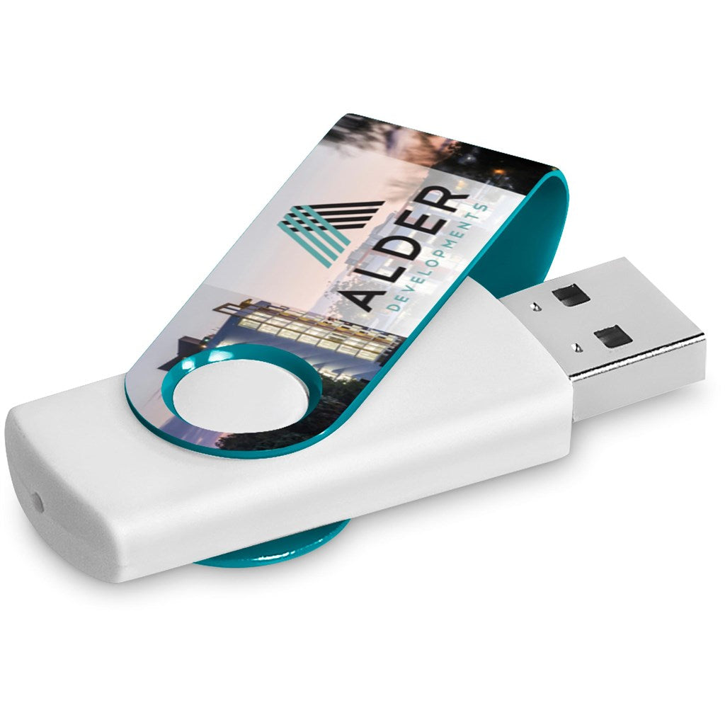 Altitude Axis Gyro White Flash Drive - 16GB - Turquoise