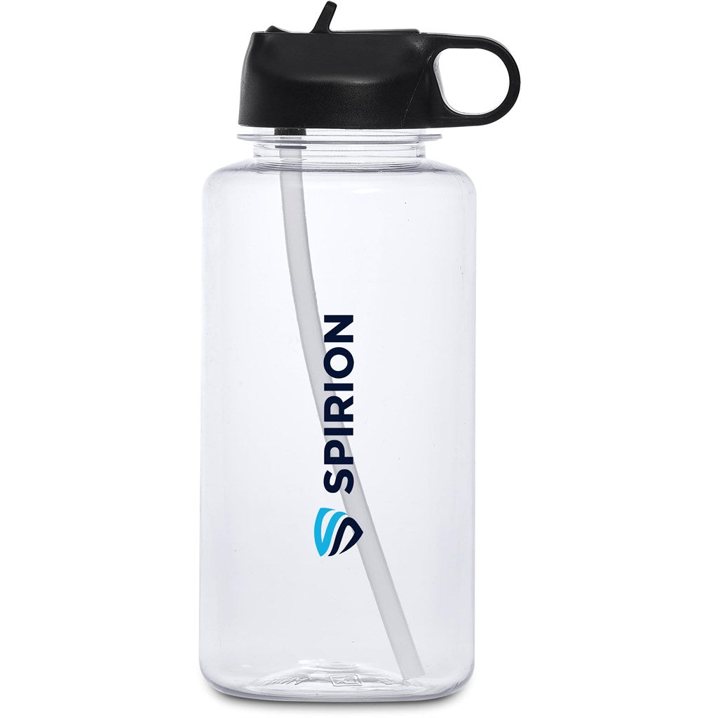 Altitude Castro Recycled PET Water Bottle – 1Litre - Black