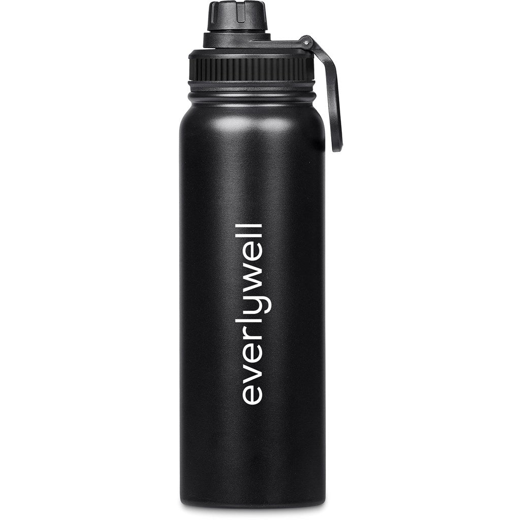 Altitude Bastos Stainless Steel Vacuum Water Bottle – 750ml - Black