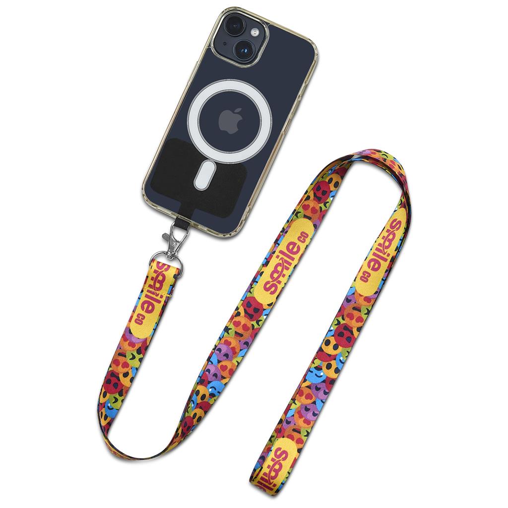 Altitude Turaco Double-Sided Sublimated Satin Crossbody Phone Strap