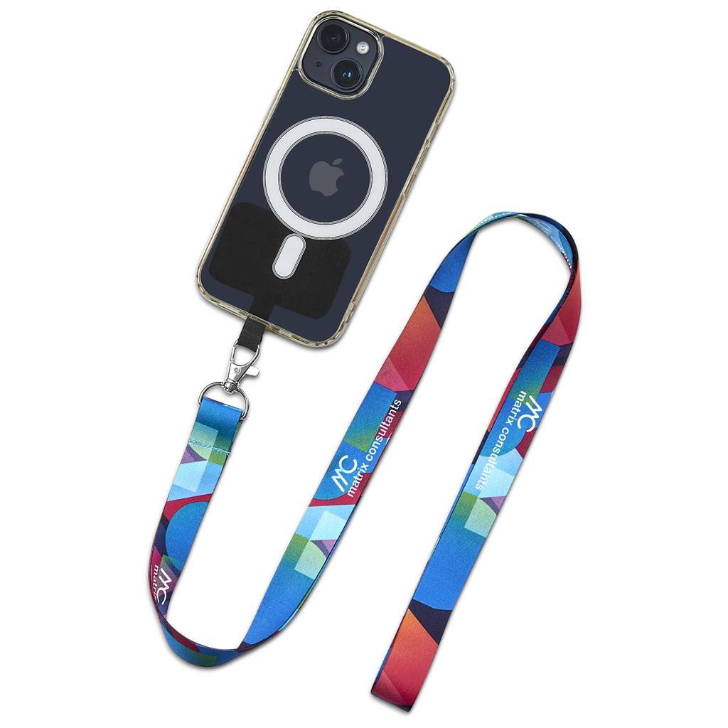 Altitude Turaco Double-Sided Sublimated Satin Crossbody Phone Strap