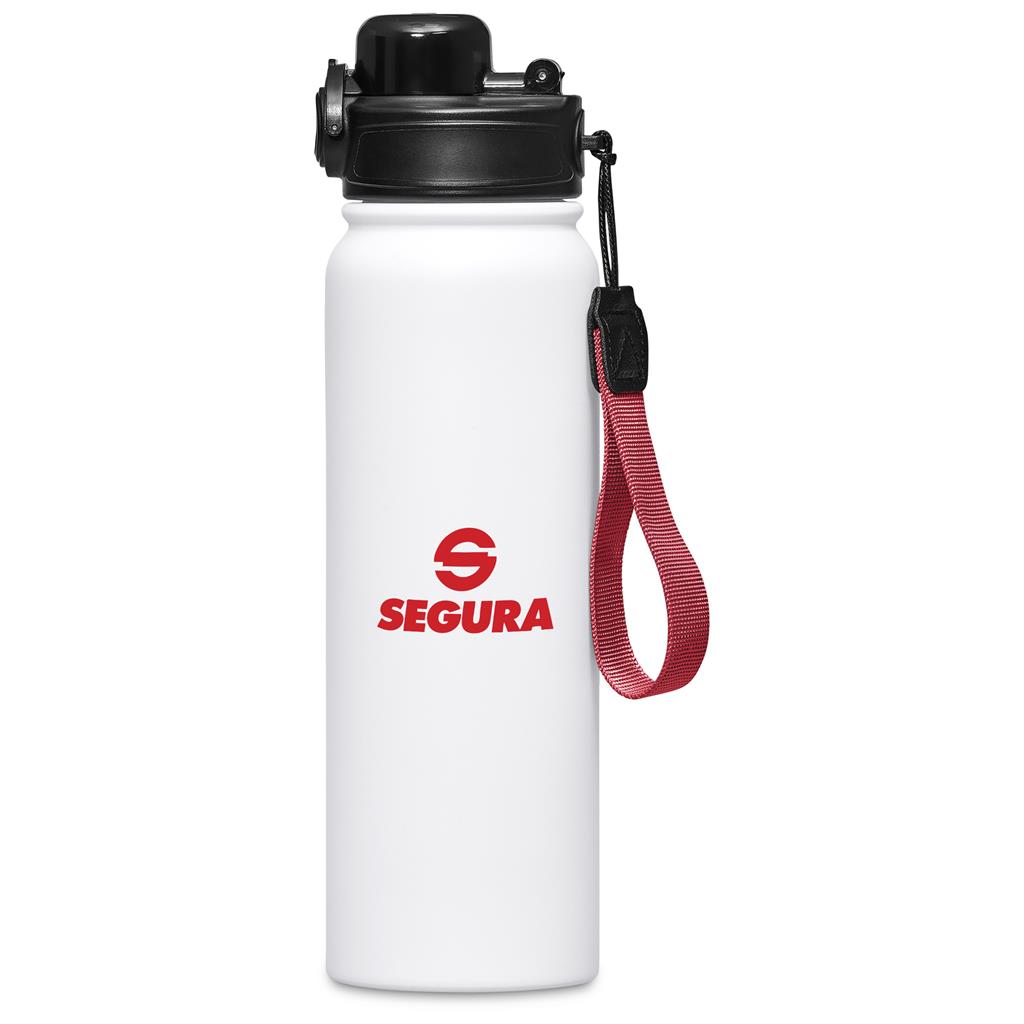 Altitude Serrano Stainless Steel Vacuum Water Bottle – 750ml - Red