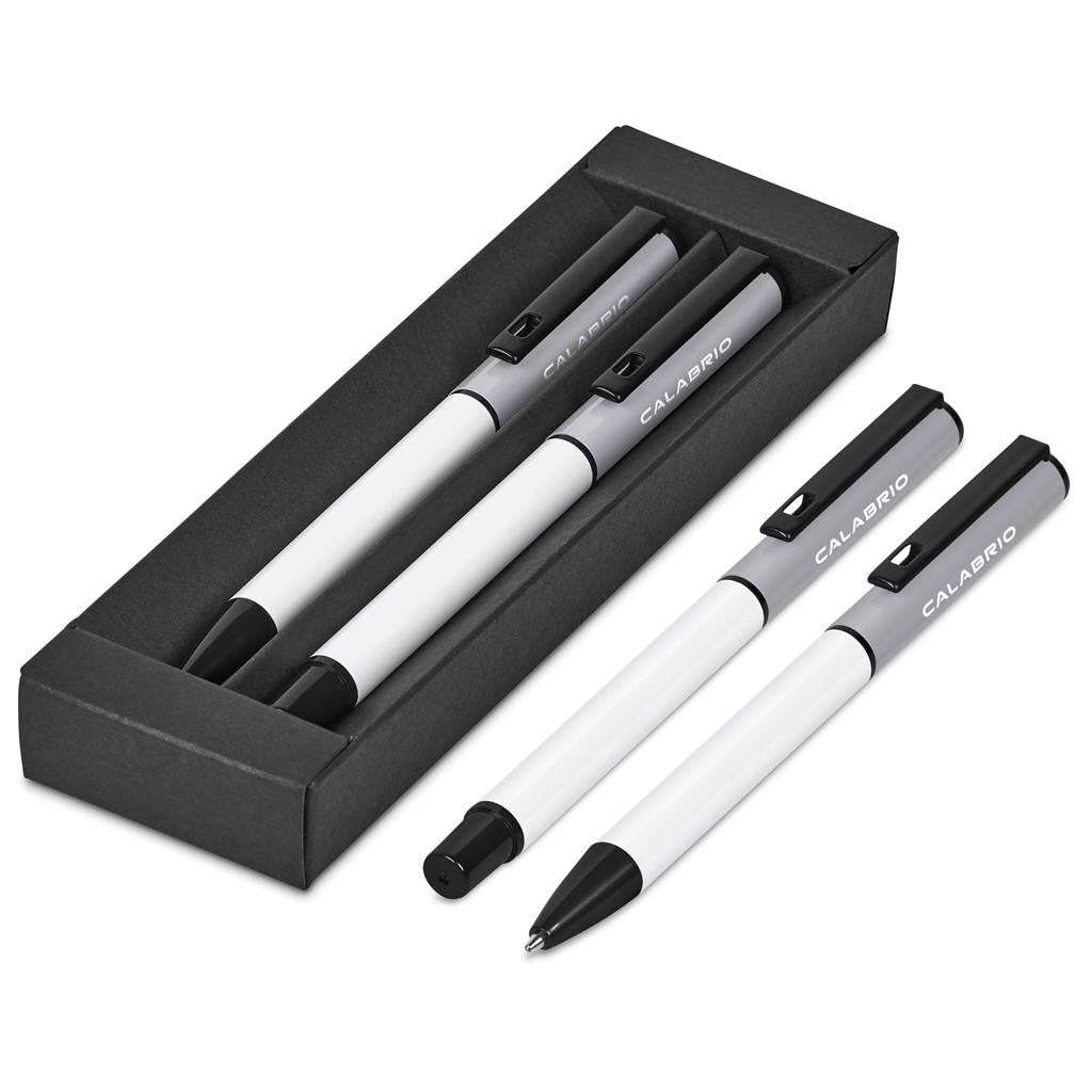 Altitude Stanza Ball Pen & Rollerball Set - Grey