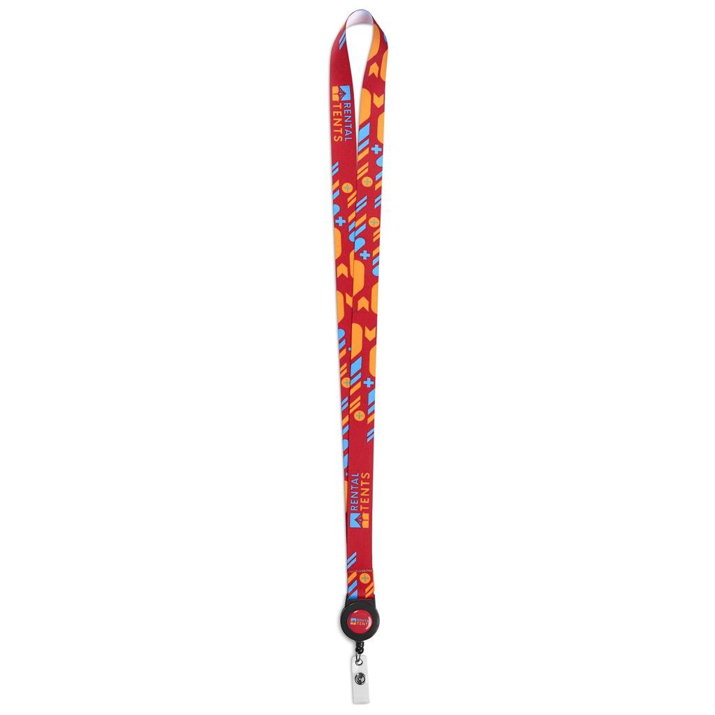 Altitude Badge Reel Single-Sided Sublimated Satin Lanyard