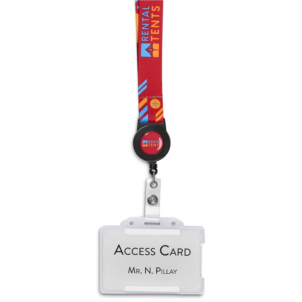 Altitude Badge Reel Single-Sided Sublimated Satin Lanyard