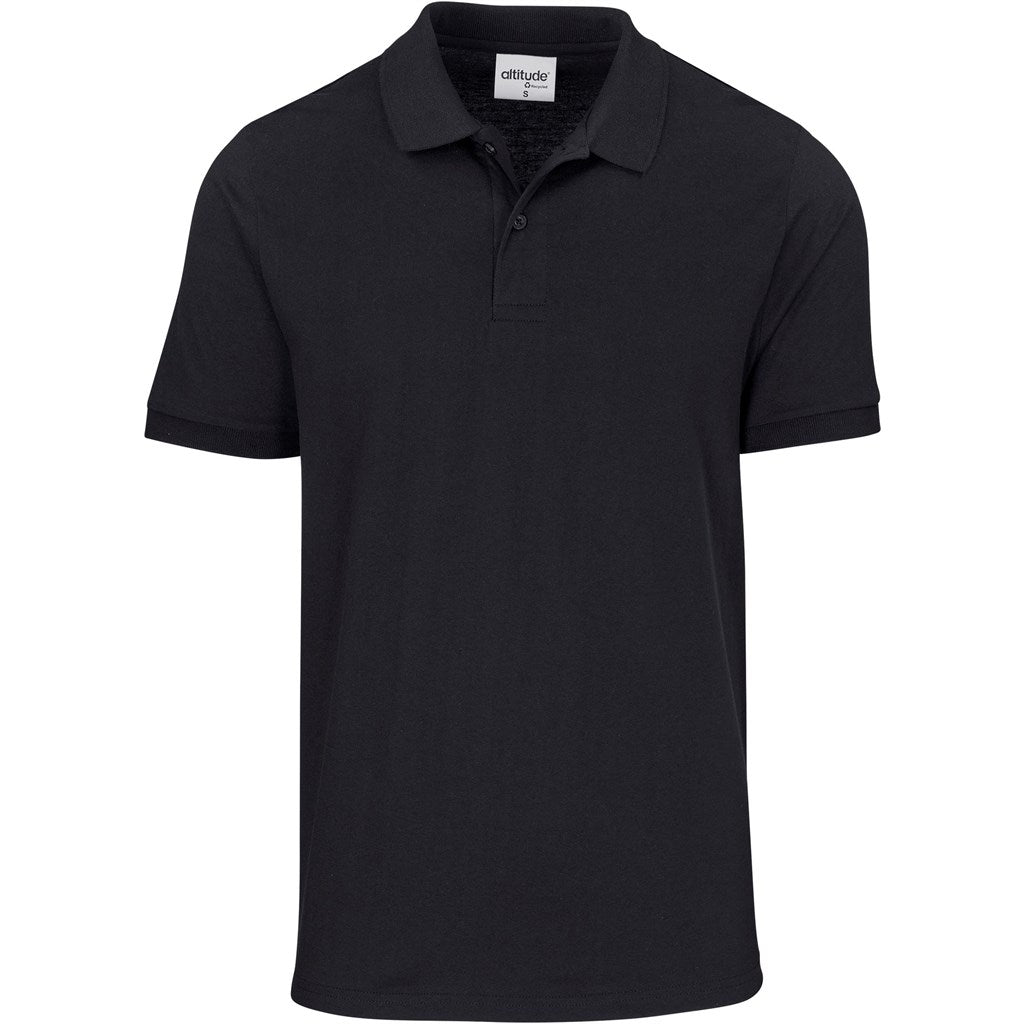 Mens Recycled Promo Golf Shirt - Black