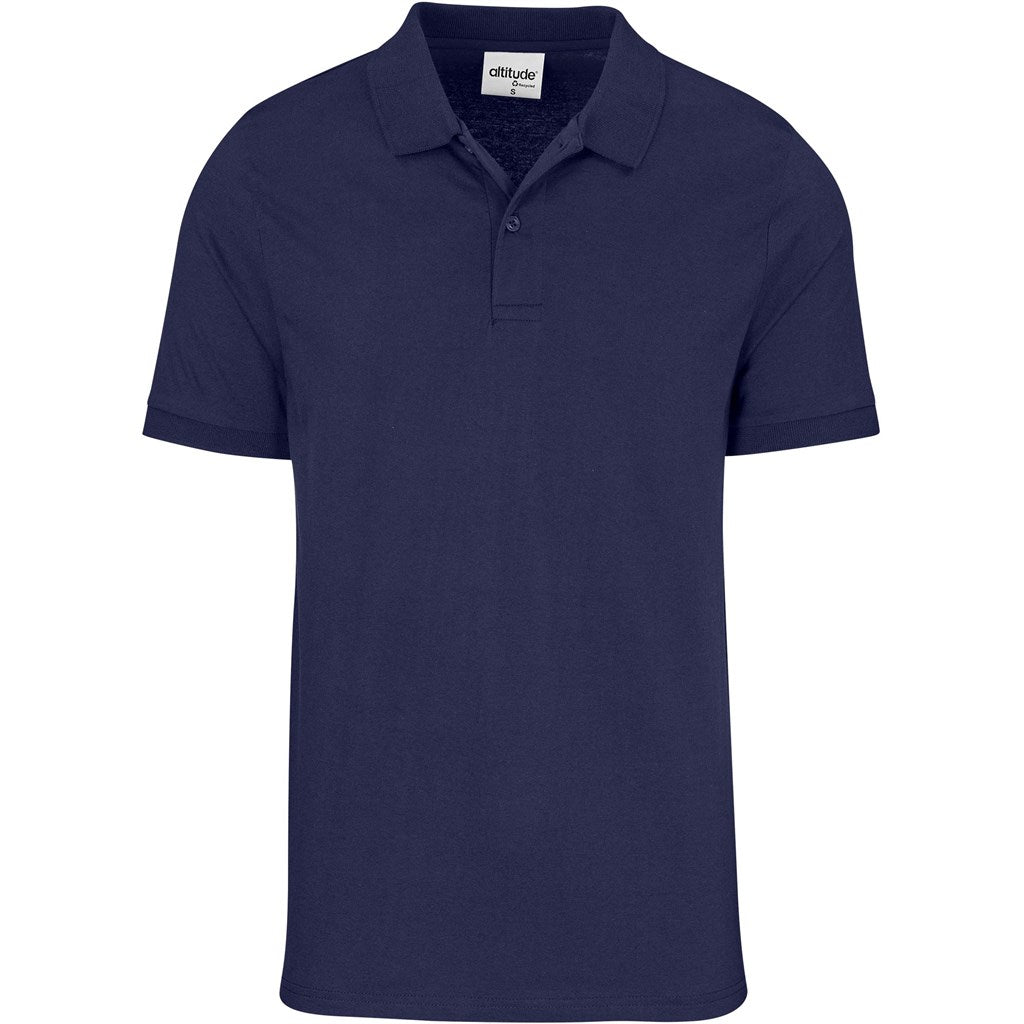 Mens Recycled Promo Golf Shirt - Navy
