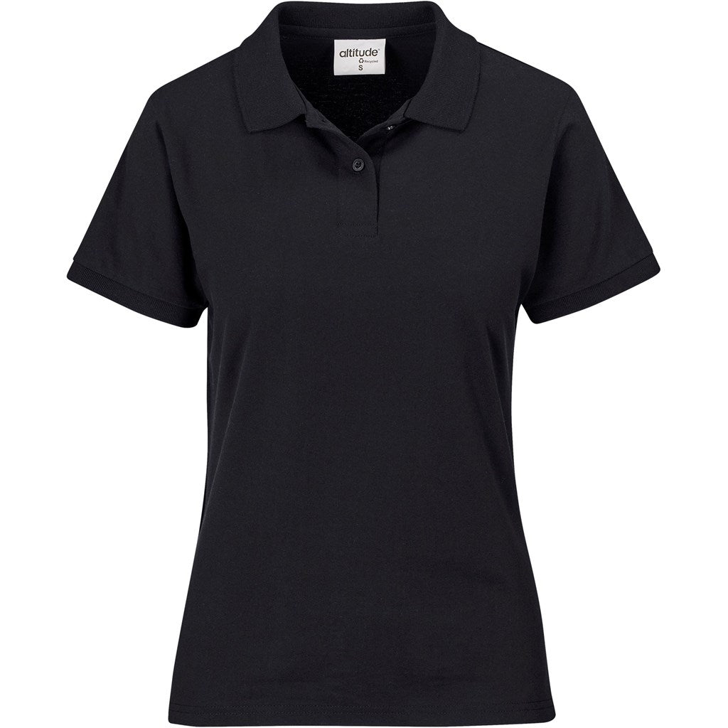 Ladies Recycled Promo Golf Shirt - Black