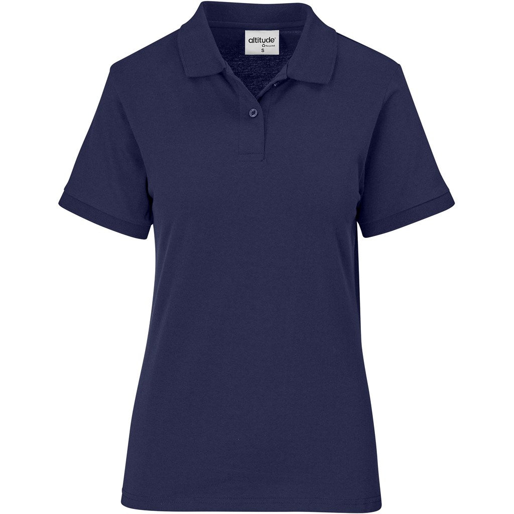 Ladies Recycled Promo Golf Shirt - Navy