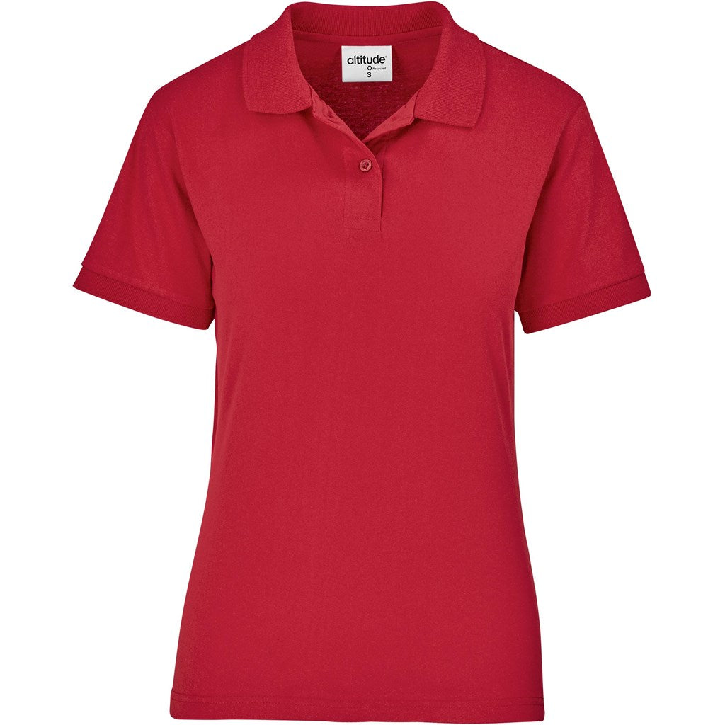 Ladies Recycled Promo Golf Shirt - Red