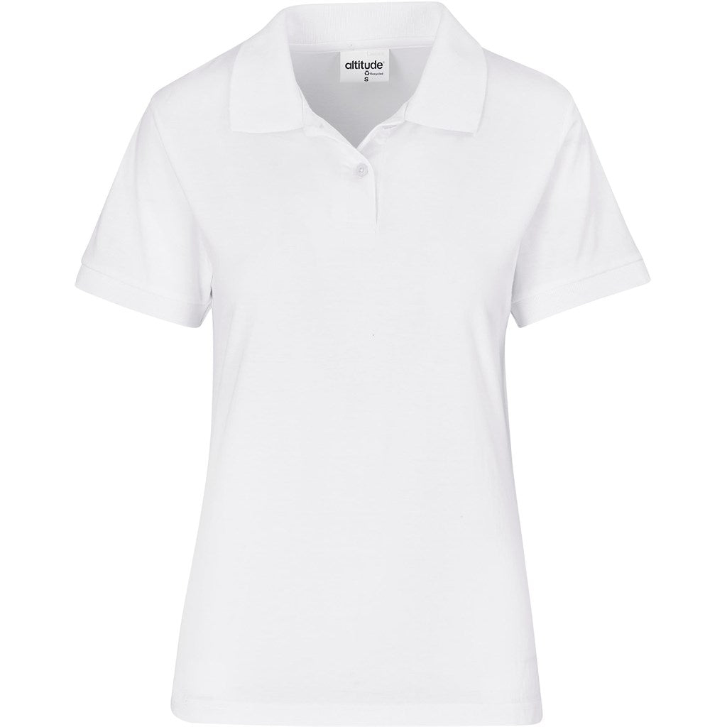Ladies Recycled Promo Golf Shirt - White