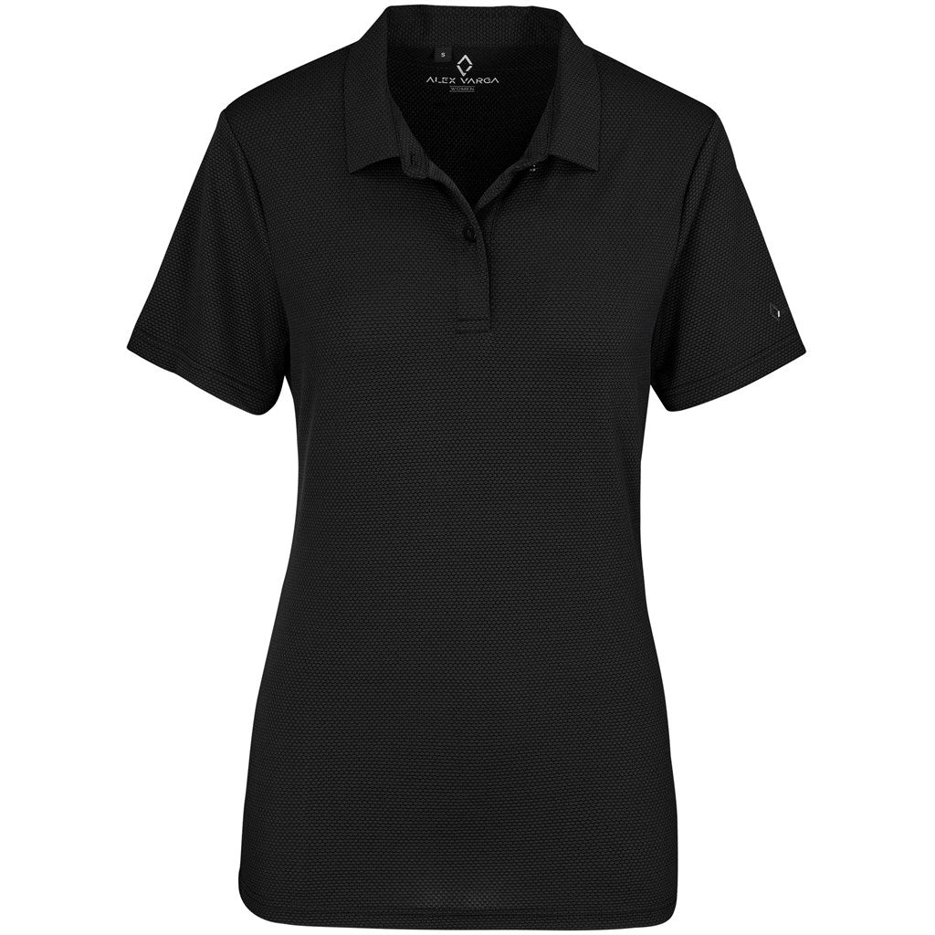 Ladies Alex Varga Skylla Golf Shirt - Black